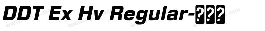 DDT Ex Hv Regular字体转换